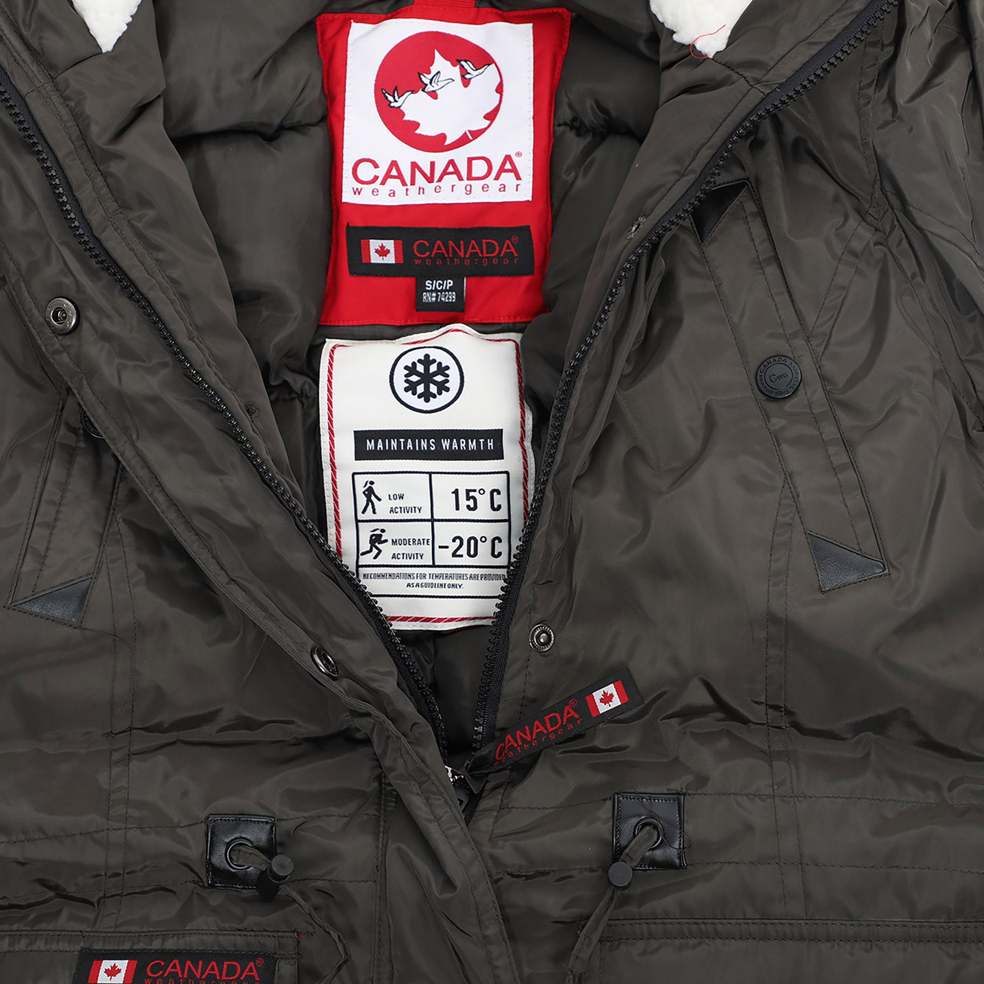 Canada weather gear women's insulated outlet parka