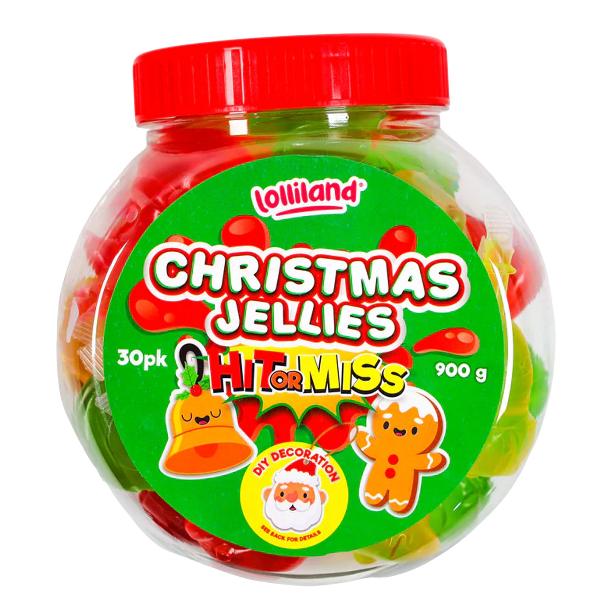 Lolliland Christmas Jelly Fruits 30pk, Christmas Sweets & Lollies