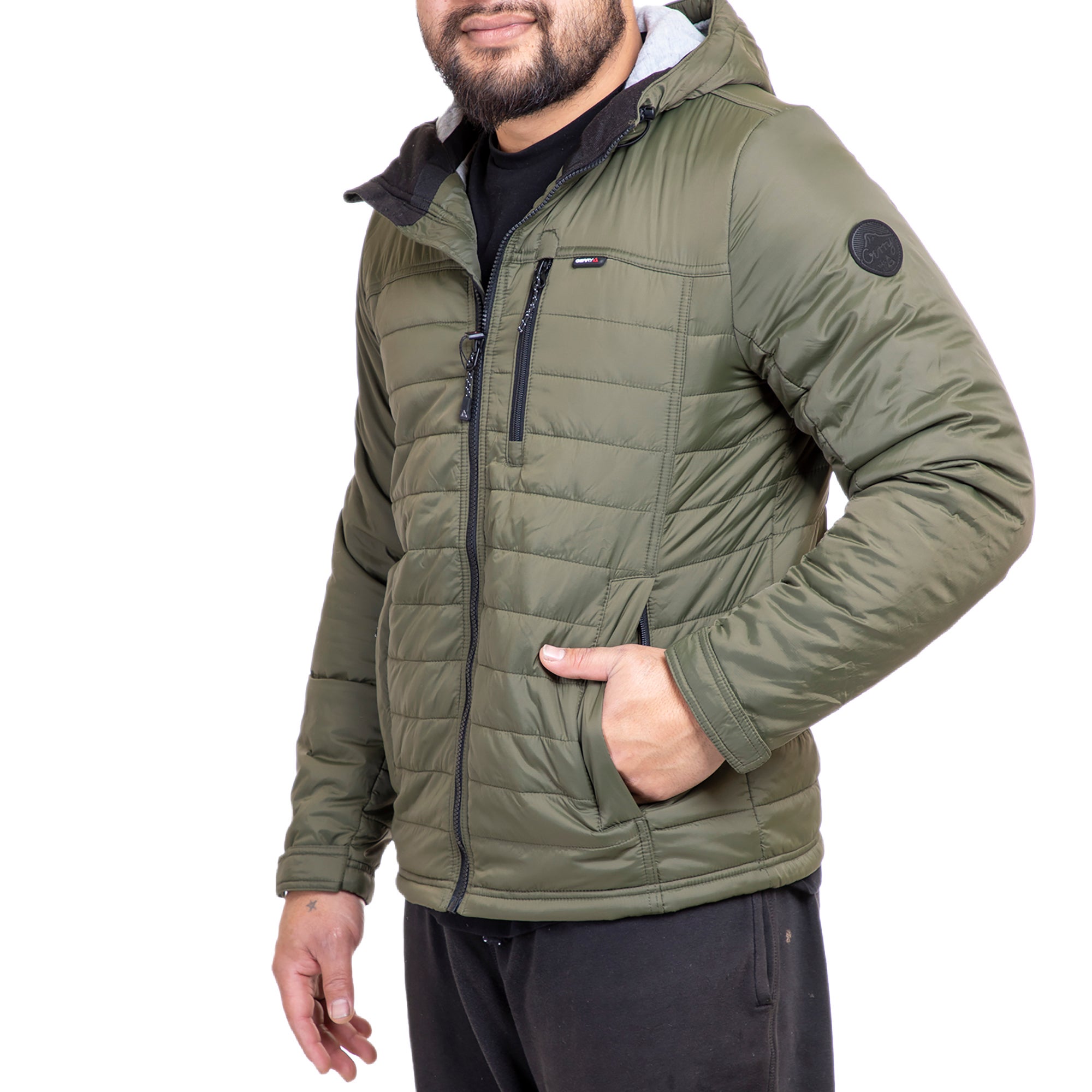 gerry men's insulated hooded jacket