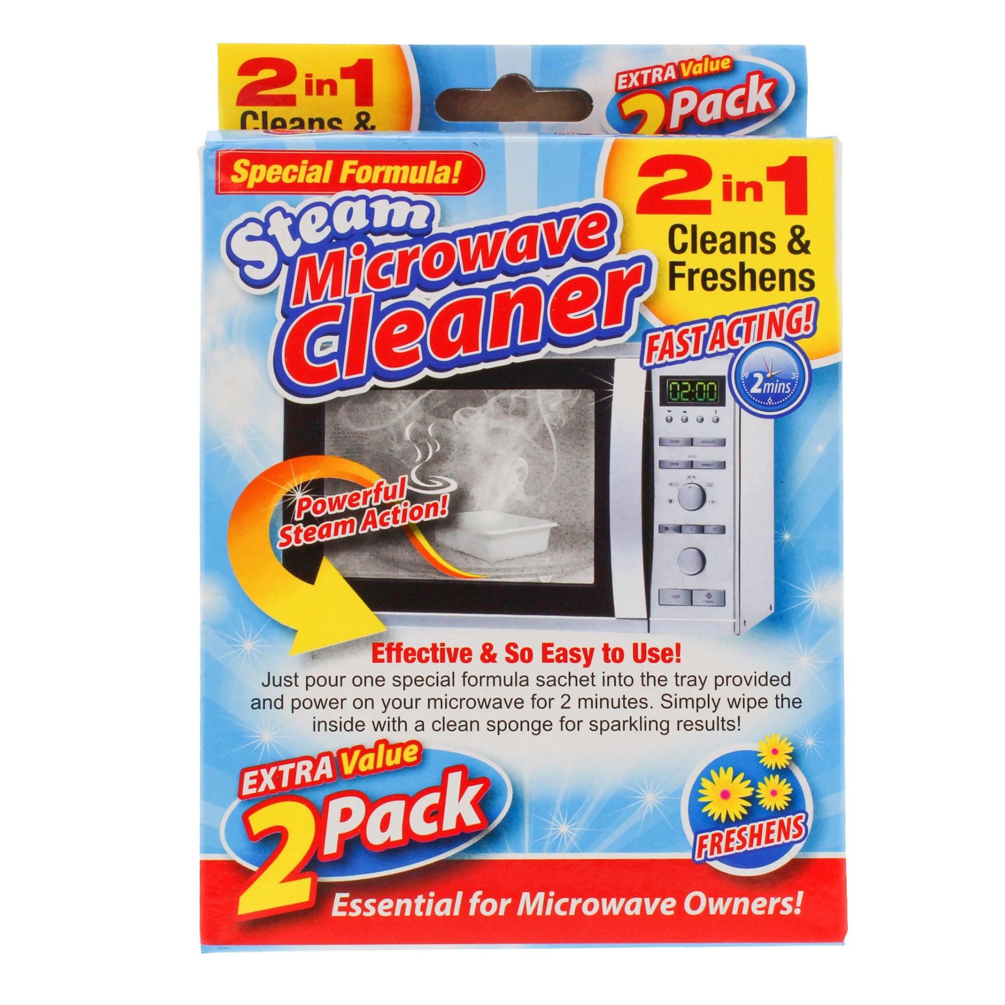 2-Pack Microwave Steam Cleaner for Quick and Effortless Cleaning