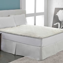 Sherpa Memory Foam Mattress Topper King Bedding Product