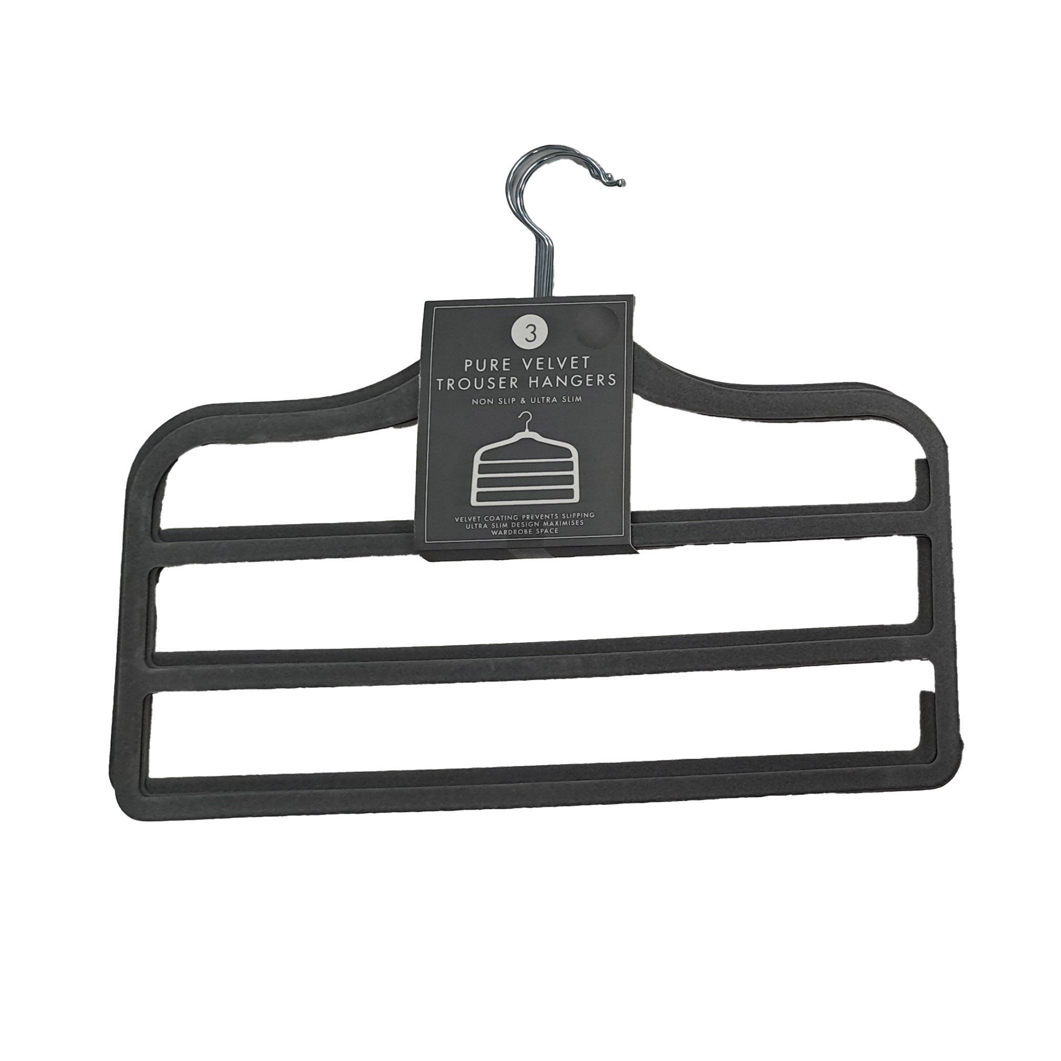 Space Saving Clothes Hanger Wardrobe Storage Organizer |Multipurpose Hanger  Organizer (Pack of 10) (Black)|